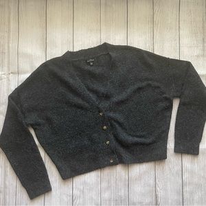 Cropped Oversized Cardigan